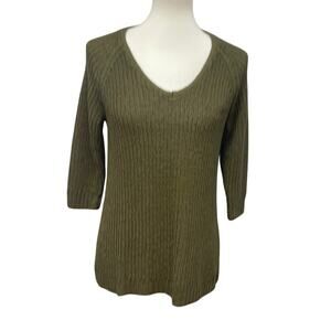 Coldwater Creek Womens Large Acrylic Blend Scoop Neck Pullover Sweater Tunic